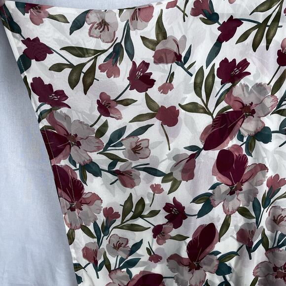 UMGEE Cream White Mixed Floral Open Front Kimono Women Sz S/M Boho Fringe - Picture 5 of 7